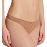 Eberjey Women's Pima Stretch Cotton Thong in Beige (A2025LR)   Size Large/XL   HerRoom.com