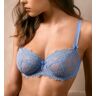 Empreinte Women's Louise Lace Underwire Low Neck Bra in Blue (08184)   Size 32D   HerRoom.com