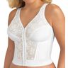 Exquisite Form Women's Front Close Lace Longline Posture Bra in White (5107565)   Size 38DD   HerRoom.com
