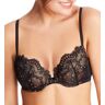 Maidenform Women's Love The Lift Push Up & In Lace Demi Bra in Black/Body Beige (DM9900)   Size 36B   HerRoom.com