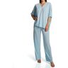 N by Natori Women's Congo Kimono Sleeve Pajama Set in Blue (AC6205)   Size Medium   HerRoom.com