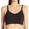 Naomi & Nicole Women's No Side Show Cropped Cami Bra in Black (7509)   Size Medium   HerRoom.com