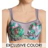 Panache Women's Full-Busted Underwire Sports Bra in Abstract Reptile (5021)   Size 34DD   HerRoom.com