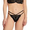 Pour Moi Women's India Lace Thong Panty in Black (20345)   Size Medium   HerRoom.com