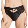 Pour Moi Women's Contradiction Obsessed High Waist Thong Panty in Black (23804)   Size 3XL   HerRoom.com