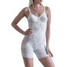 Rago Women's Lacette Long Leg Body Briefer in White (9077)   Size 36DD   HerRoom.com