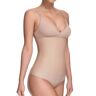 Squeem Women's Celebrity Style Soft Cup Shaping Bodysuit in Beige (26AF)   Size XL   HerRoom.com