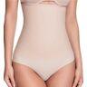 Squeem Women's Celebrity Style High Waist Shaping Thong in Beige (26AH)   Size XL   HerRoom.com