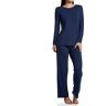 Vanity Fair Women's Beyond Comfort Long Sleeve PJ Set in Blue (90131)   Size XL   HerRoom.com