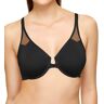 Wacoal Women's Body by Wacoal Front Close Racerback Underwire Bra in Black (65124)   Size 36D   HerRoom.com