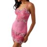 Wacoal Women's Embrace Lace Chemise in Hot Pink/Multi (814191)   Size Small   HerRoom.com