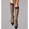 Wolford Women's Satin Touch 20 Knee Highs in Nearly Black (31206)   Size Medium   HerRoom.com