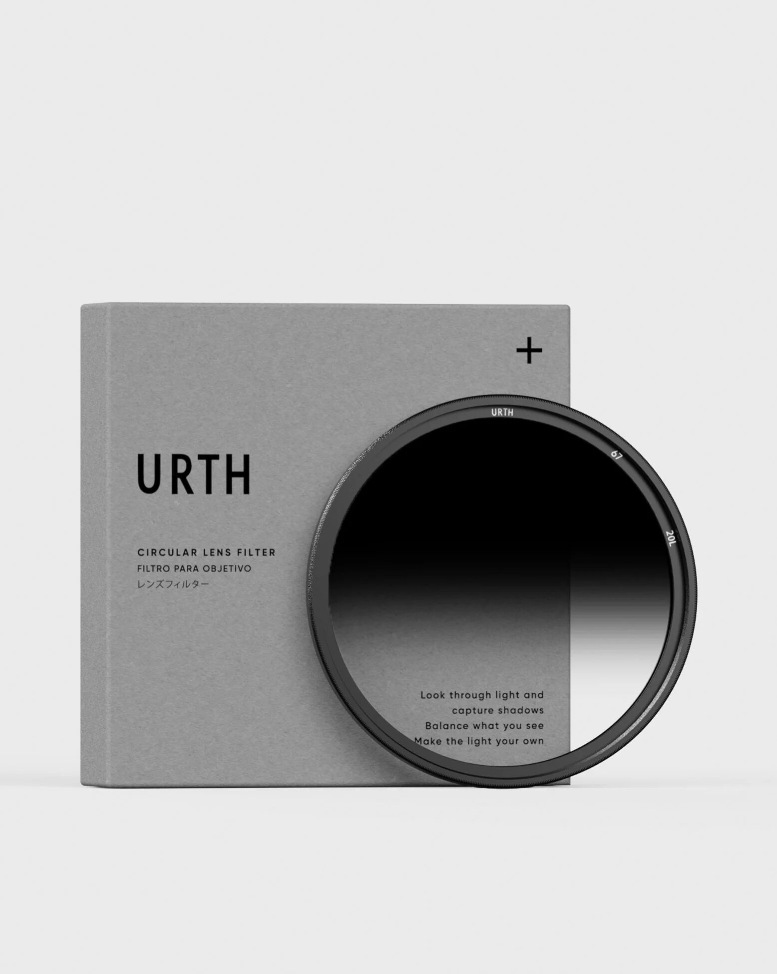 Urth Hard Grad ND8 Lens Filter Plus+, 77mm