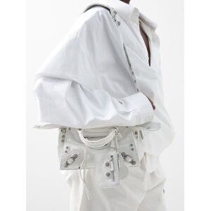 Balenciaga - Neo Cagole Xs Leather Shoulder Bag - Womens - White