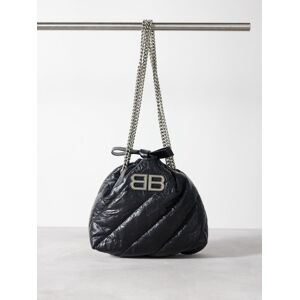 Balenciaga - Crush Xs Crinkled-leather Tote Bag - Womens - Black - ONE SIZE