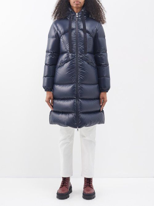 Moncler - Selenga Quilted Down Coat - Womens - Navy