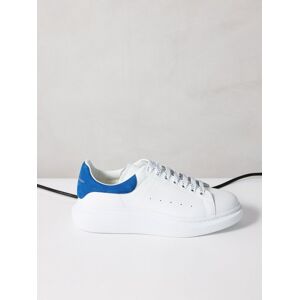 Alexander Mcqueen - Oversized Leather Trainers - Mens - White Blue - 39.5 EU