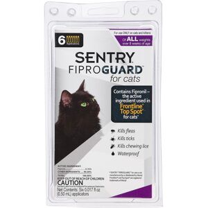 Sentry FIPROGUARD Cat & Kitten Topical Flea & Tick Treatment, Pack of 6, 6 CT