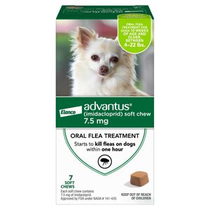Advantus Elanco Flea Soft Chews for Small Dogs 4-22 lbs., Count of 7, 7 CT