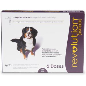 Revolution Topical Solution for Dogs 85-130 lbs, 6 Month Supply, 6 CT