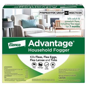 Advantage - Household Flea Fogger Eliminates Adult Fleas, Flea Eggs, & Other Pests, Flea Bomb Pack of 3 (2 Oz Cans)