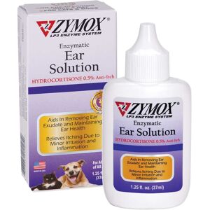 Zymox Ear Solution with .5% Hydrocortisone, 1.25 fl. oz., 1.25 FZ