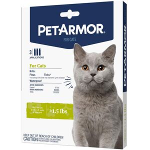 PetArmor Flea and Tick Treatment for Cats Topical, Pack of 3, 3 CT