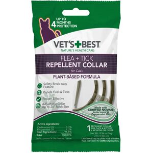 Vet's Best Flea & Tick Repellent Collar for Cats, 3.94 IN, Gray