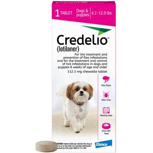 Credelio Chewable Tablet for Dogs 6.1-12 lbs, 1 Month Supply, 1 CT