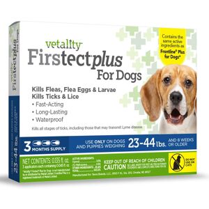 Vetality Firstect Plus for Dogs 23-44 lbs., 3 Dose, Medium