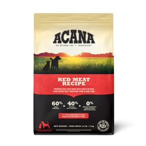 ACANA Grain-Free Red Meat Ranch-Raised Beef Yorkshire Pork Grass-Fed Lamb Dry Dog Food, 4.5 lbs.
