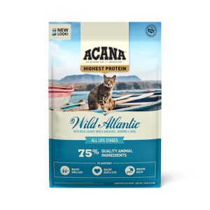 ACANA Grain-Free Wild Atlantic Saltwater Fish with Freeze-Dried Liver Dry Cat Food, 10 lbs.