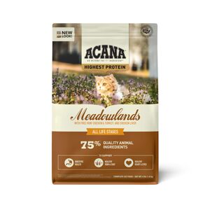 ACANA Grain-Free Meadowlands Chicken Turkey Fish and Cage-Free Eggs Dry Cat Food, 4 lbs.