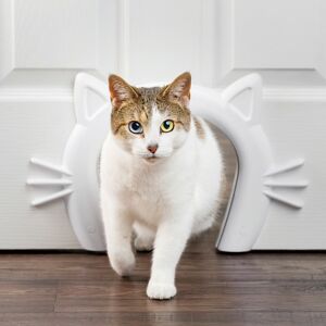 PetSafe Corridor Interior Tunnel Door for Cats, 7.5" L X 1" W X 11.69" H, 1 LB, White