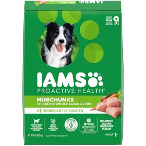 Iams Proactive Health Minichunks with Chicken & Whole Grain Recipe Adult Dry Dog Food, 15 lbs.