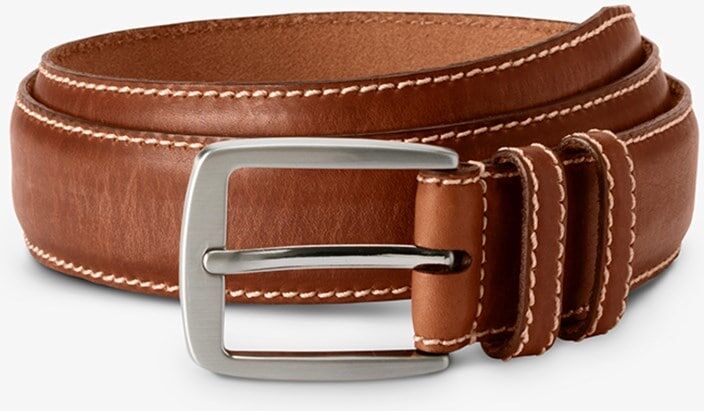 Allen Edmonds Yukon Casual Chromexcel Leather Belt in Brown, size 32