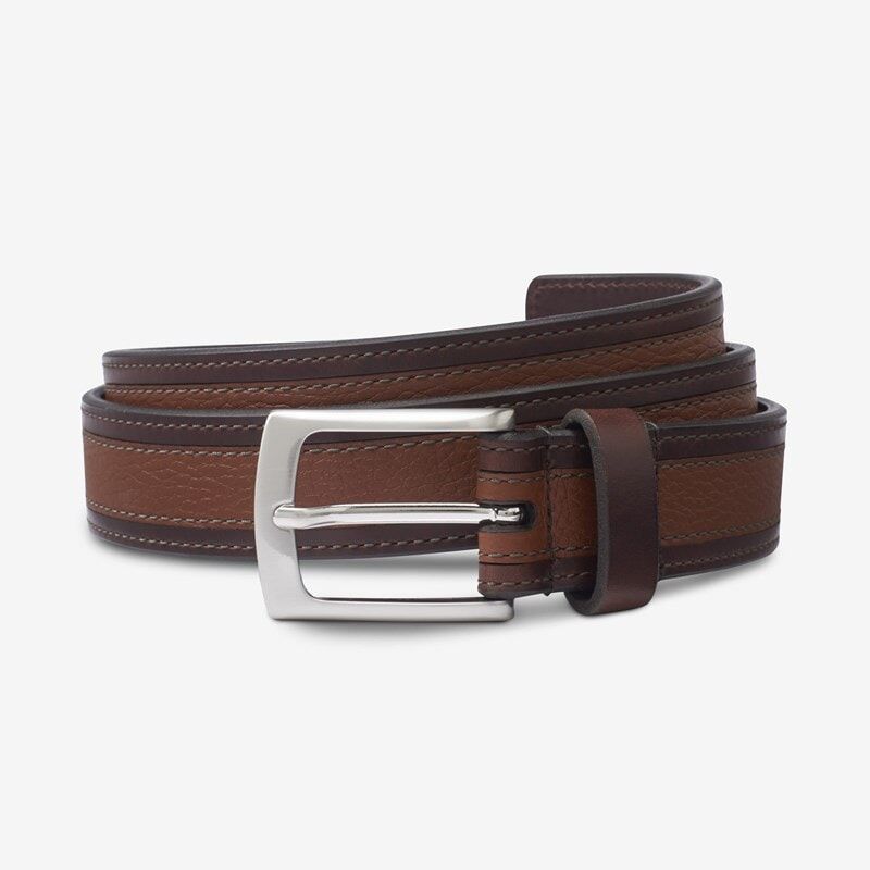 Allen Edmonds Nashua Street Casual Belt in Coffee Brown, size 42