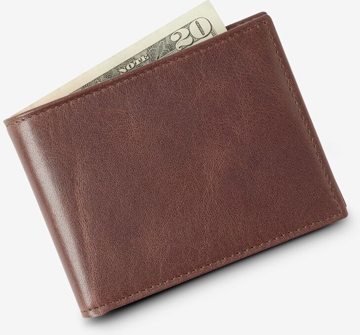 Allen Edmonds Slim Bifold Wallet in Brown Leather