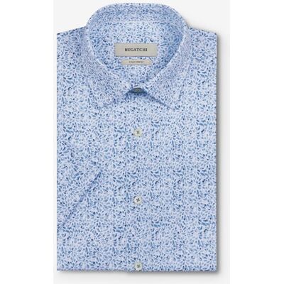 Allen Edmonds Bugatchi Miles OoohCotton Shirt in Blue, size Large Allen Edmonds Bugatchi Miles OoohCotton Shirt in Blue, size Large
