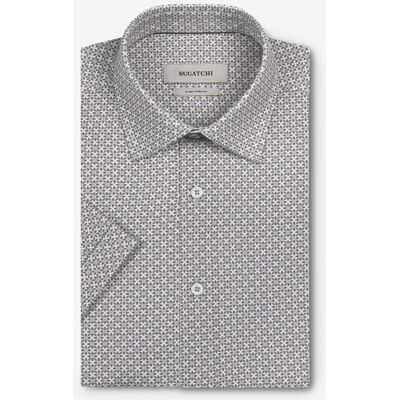 Allen Edmonds Bugatchi Miles OoohCotton Shirt in Grey, size XXL Allen Edmonds Bugatchi Miles OoohCotton Shirt in Grey, size XXL
