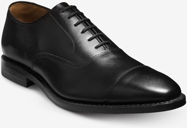 Allen Edmonds Park Avenue Cap-toe Oxford Dress Shoe in Black Leather, size 12.0 E