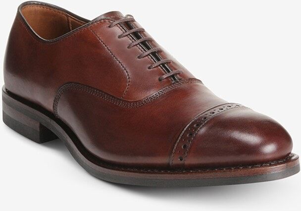 Allen Edmonds Fifth Avenue Cap-Toe Oxford Dress Shoe with Dainite Sole in Dark Chili Leather, size 15.0 D