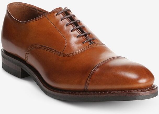 Allen Edmonds Park Avenue Cap-toe Oxford Dress Shoe with Dainite Sole in Walnut Brown Leather, size 10.5 D