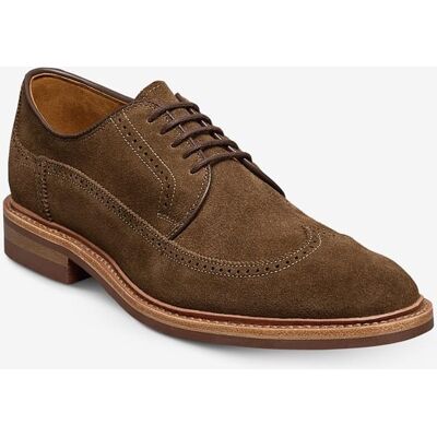 Allen Edmonds Winstonmok Wingtip Derby Dress Shoe in Snuff Suede, size 8.5 A, Leather/Rubber Allen Edmonds Winstonmok Wingtip Derby Dress Shoe in Snuff Suede, size 8.5 A, Leather/Rubber