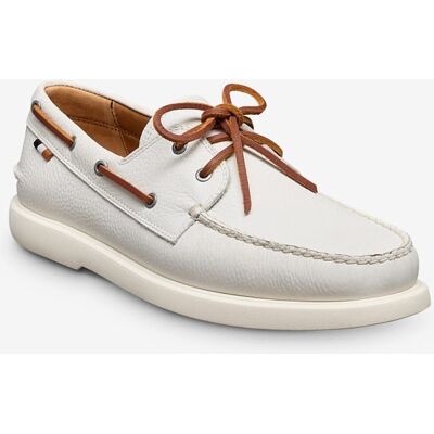 Allen Edmonds Panama Boat Shoe in White Leather, size 12.0 D Allen Edmonds Panama Boat Shoe in White Leather, size 12.0 D