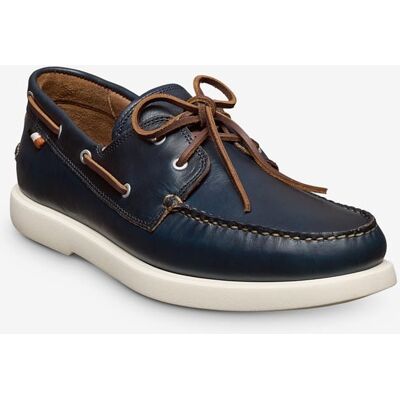 Allen Edmonds Panama Boat Shoe in Navy Leather, size 9.5 D Allen Edmonds Panama Boat Shoe in Navy Leather, size 9.5 D