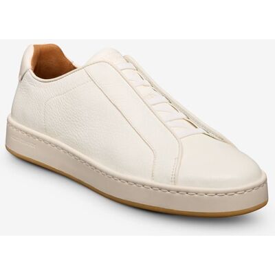 Allen Edmonds Banks Court Slip-on Stretch-lace Sneaker in White Leather, size 8.5 D Allen Edmonds Banks Court Slip-on Stretch-lace Sneaker in White Leather, size 8.5 D