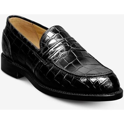 Allen Edmonds Miller Reserve Penny Loafer in Black Genuine Crocodile, size 8.5 D Allen Edmonds Miller Reserve Penny Loafer in Black Genuine Crocodile, size 8.5 D