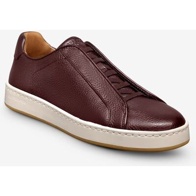 Allen Edmonds Banks Court Slip-on Stretch-lace Sneaker in Burgundy Leather, size 8.0 D Allen Edmonds Banks Court Slip-on Stretch-lace Sneaker in Burgundy Leather, size 8.0 D