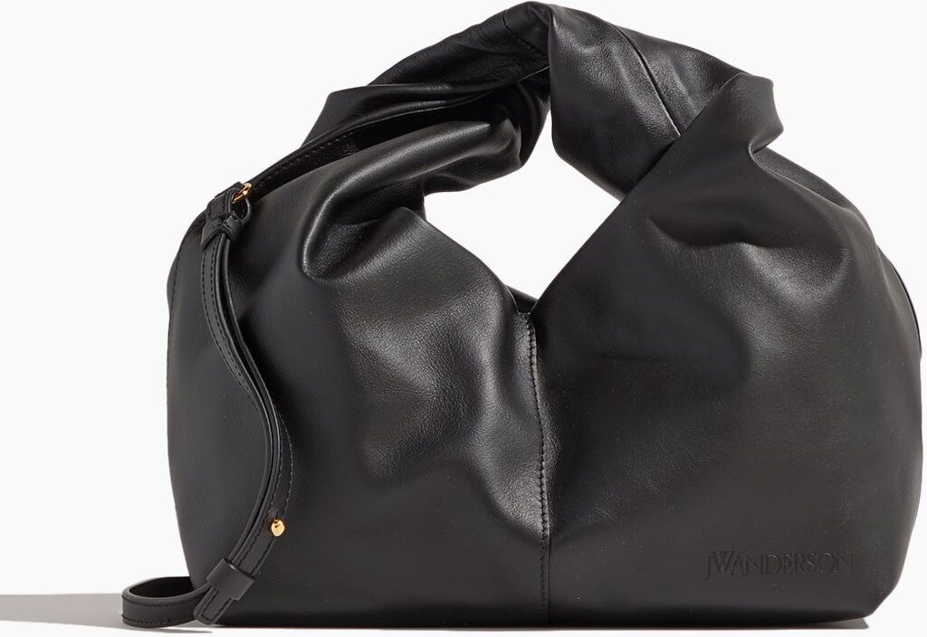 JW Anderson Twister Hobo Bag in Black - Black - Size: One size